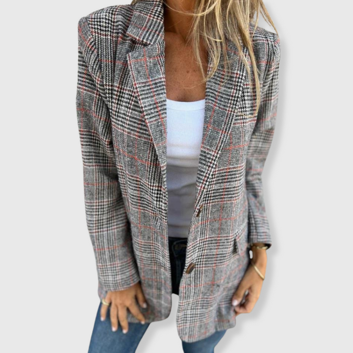 Brenda | Elegant Blazer with Check Pattern