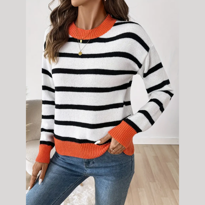Elena | Elegant Crew Neck Sweater