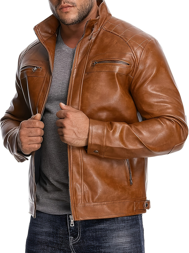 VINCENZO | Men Leather Jacket