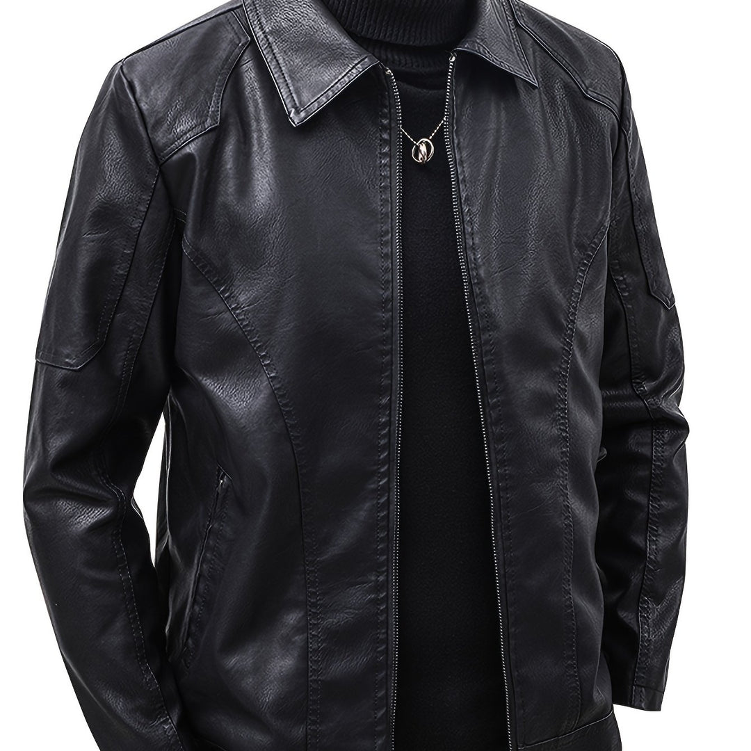 RENZO | Men Leather Jacket
