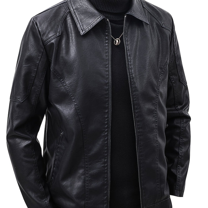 RENZO | Men Leather Jacket