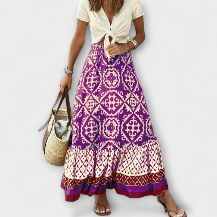 Dagmar - Women's High-Waisted Summer Skirt