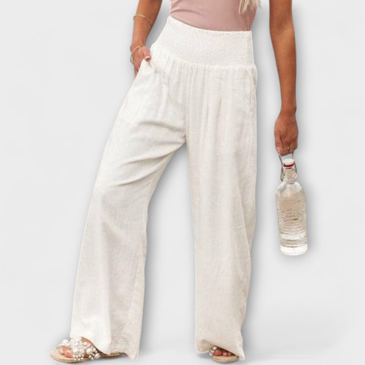 Thearya - Casual Wide Linen Pants