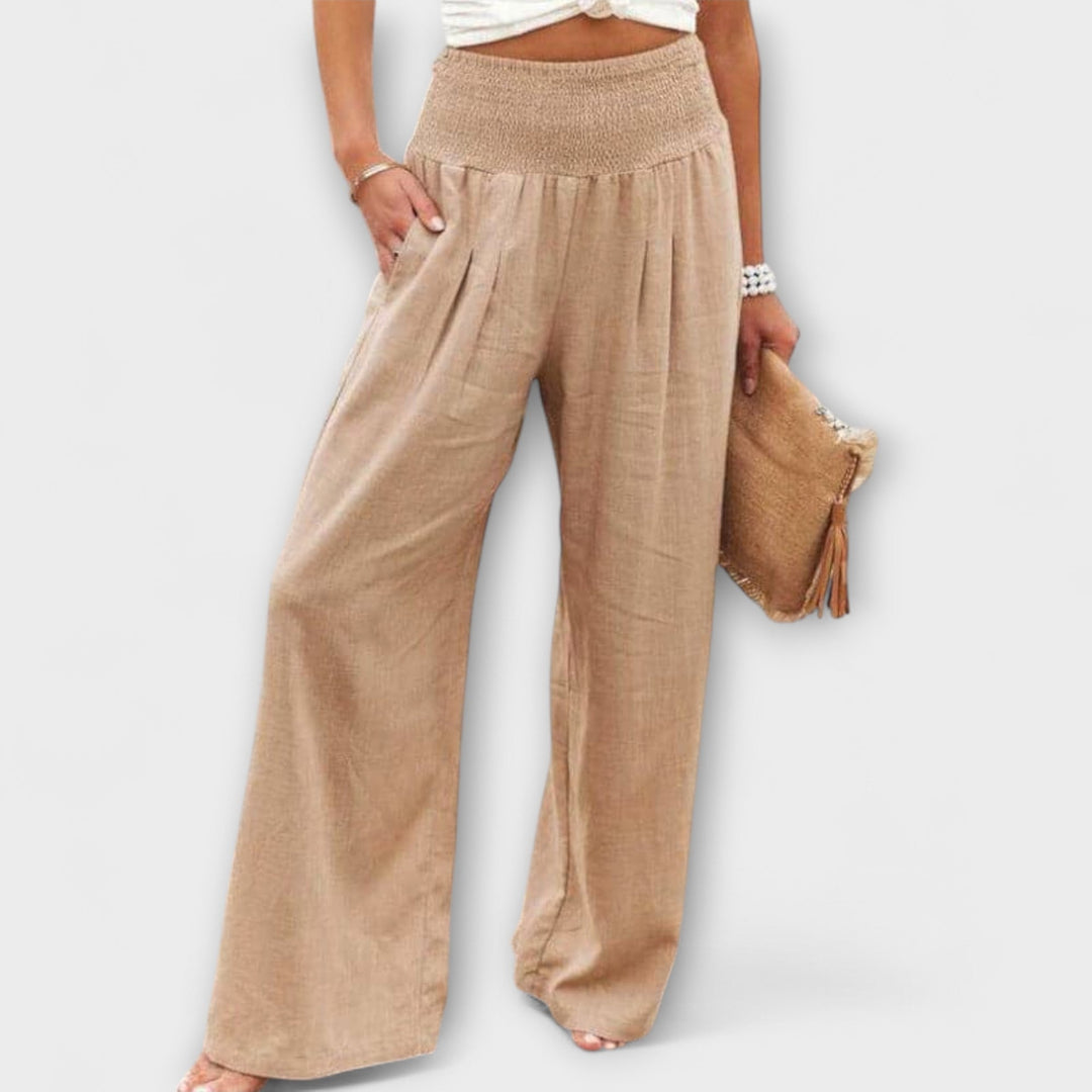 Thearya - Casual Wide Linen Pants