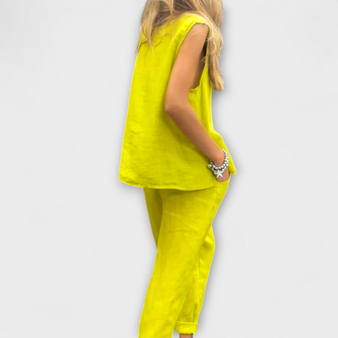 Jennifer - Relaxed Cotton-Linen Outfit