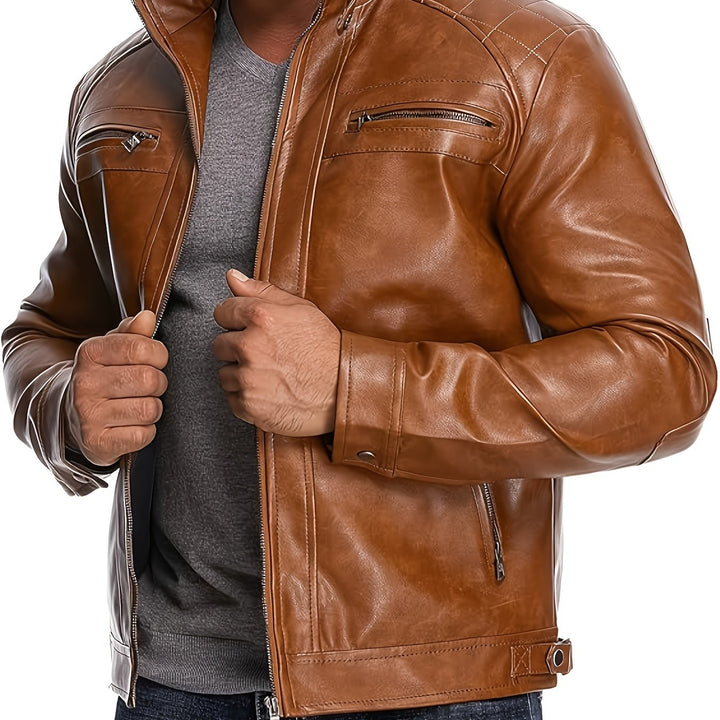 VINCENZO | Men Leather Jacket
