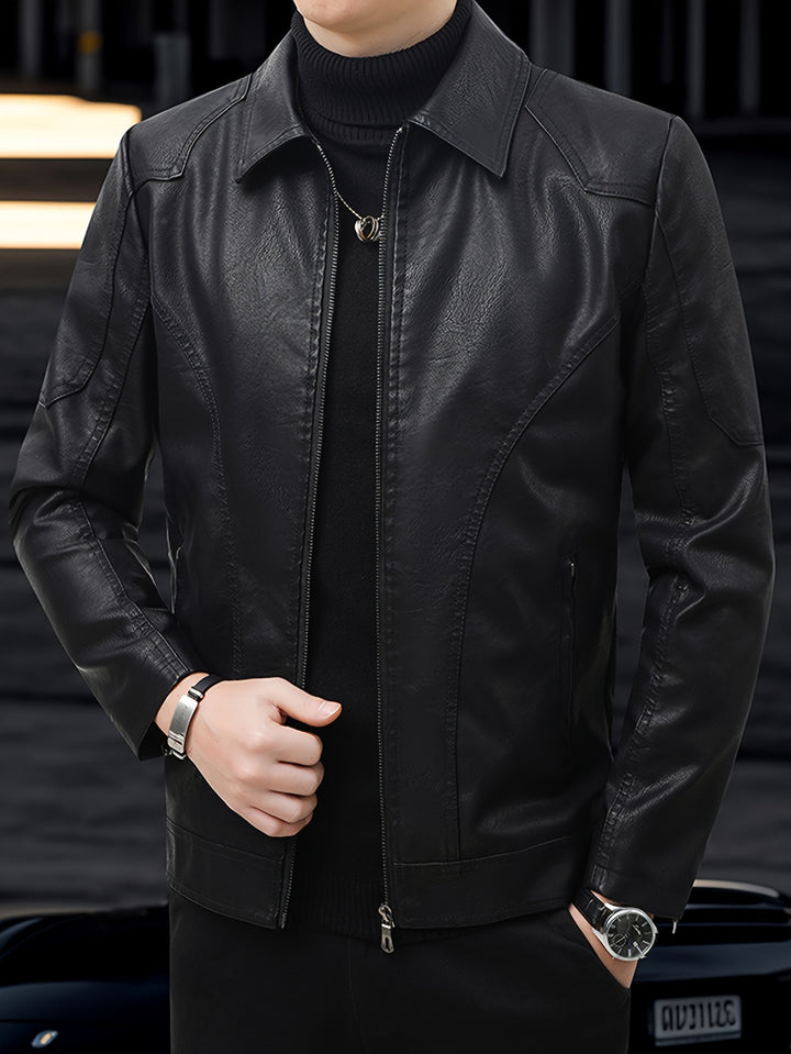 RENZO | Men Leather Jacket