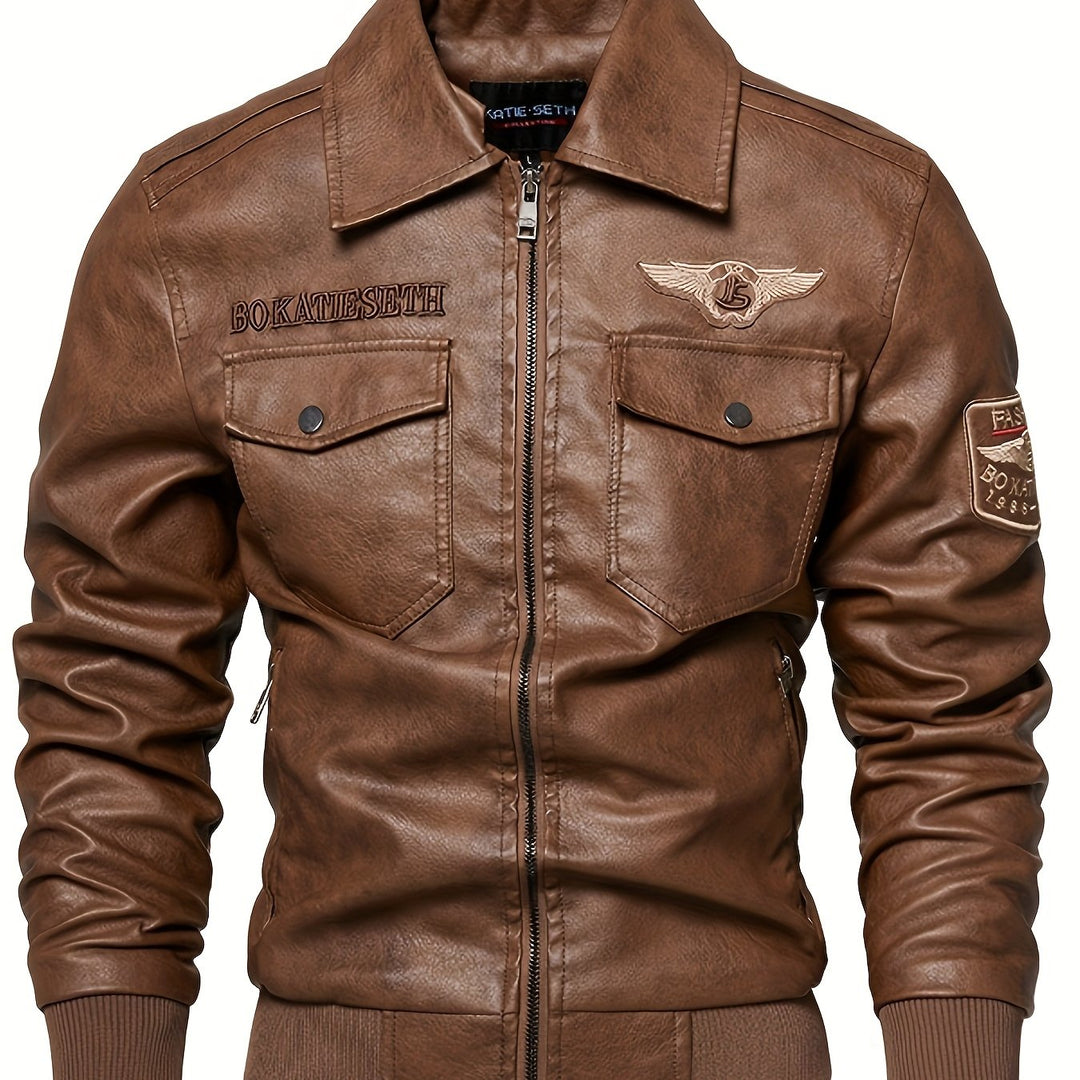 ENZO | Men Leather Jacket