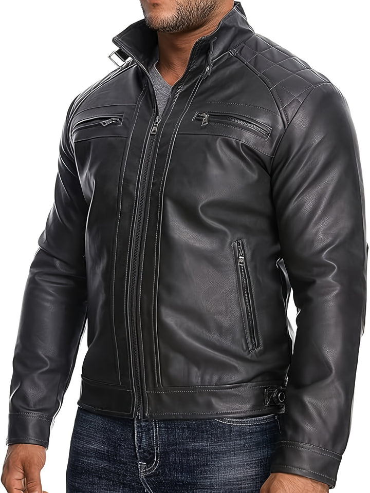 VINCENZO | Men Leather Jacket