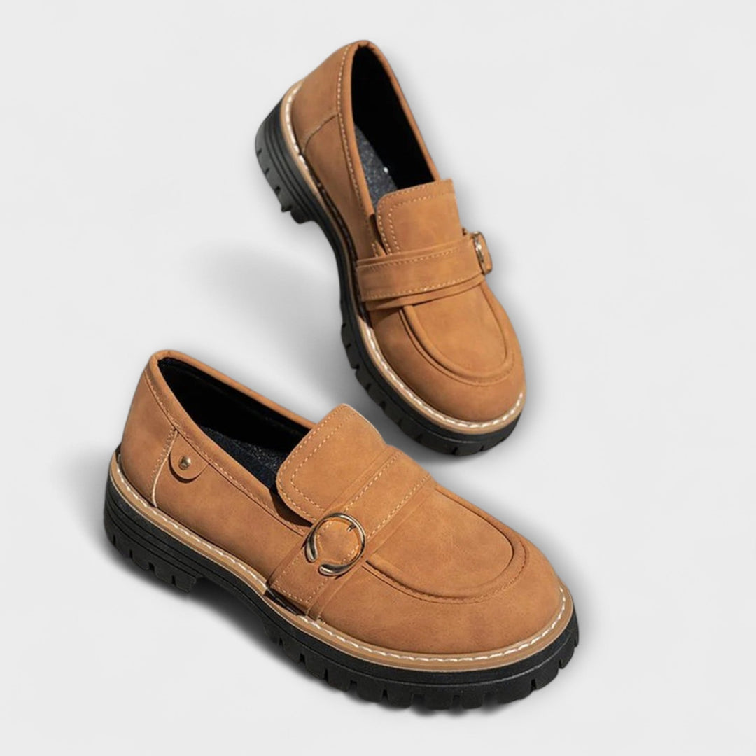 Lora | Casual Moccasins with Round Toe