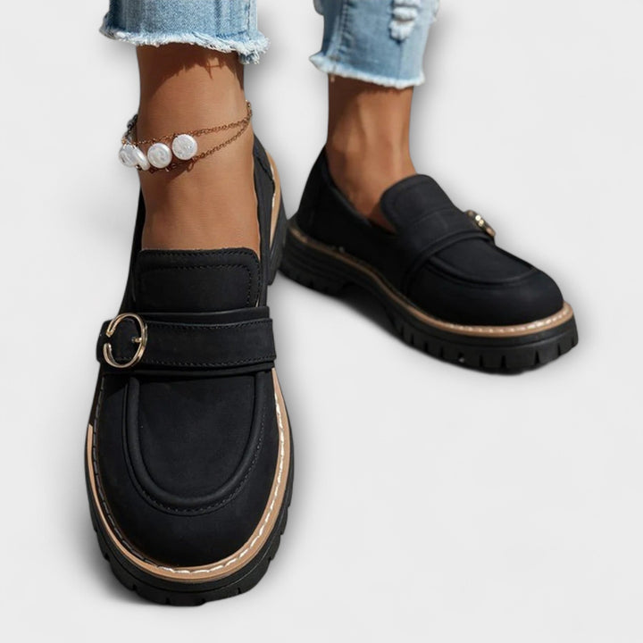 Lora | Casual Moccasins with Round Toe