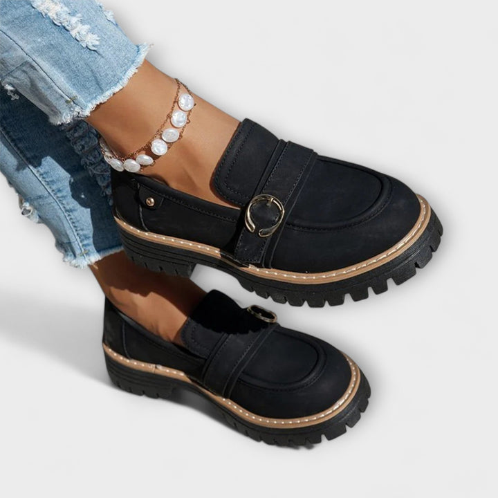 Lora | Casual Moccasins with Round Toe