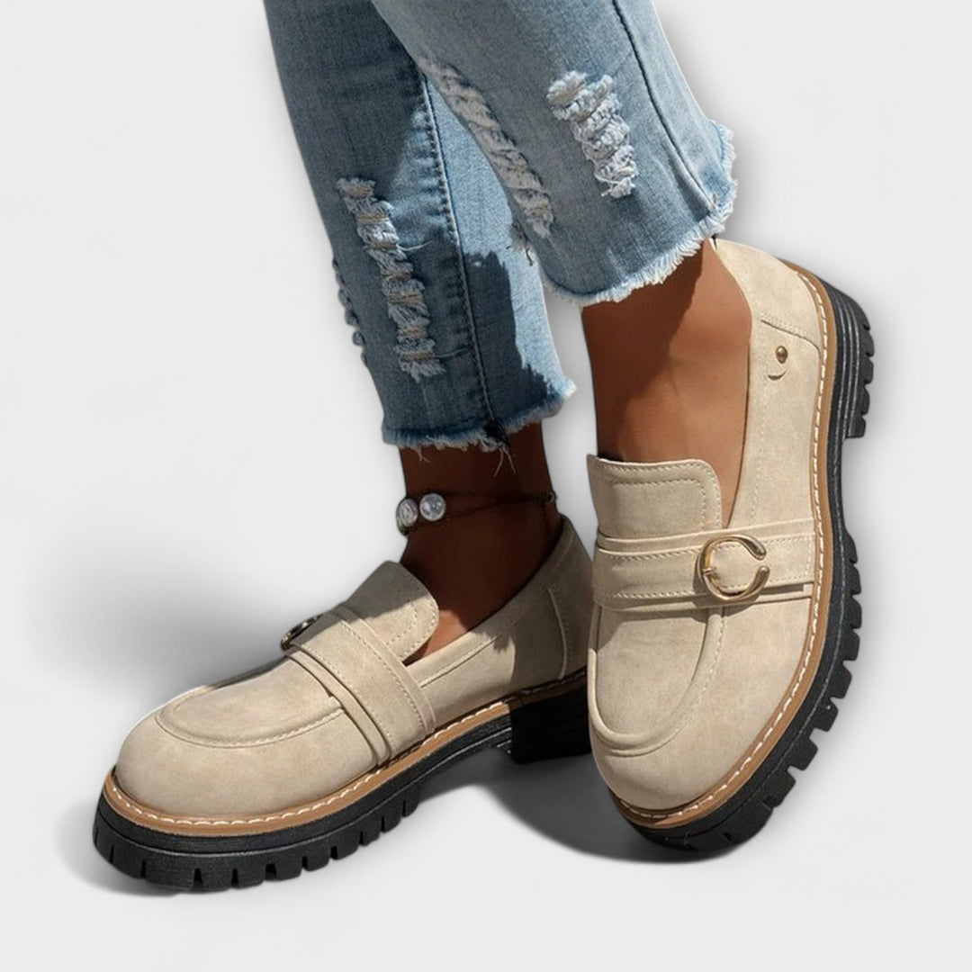 Lora | Casual Moccasins with Round Toe
