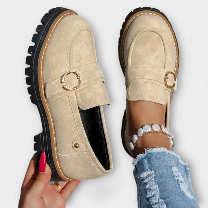 Lora | Casual Moccasins with Round Toe