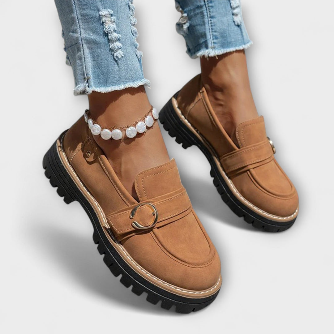 Lora | Casual Moccasins with Round Toe