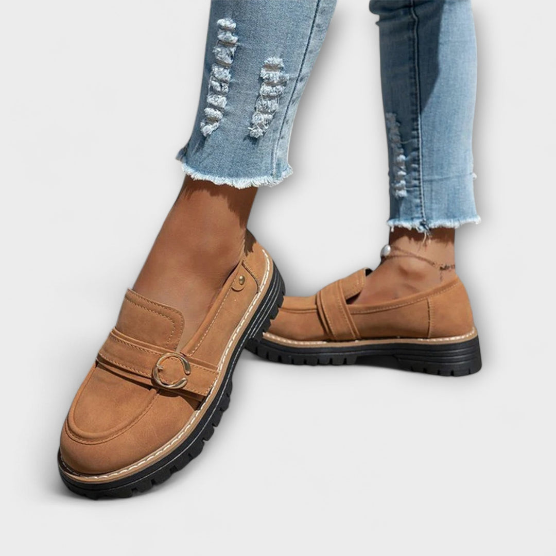 Lora | Casual Moccasins with Round Toe
