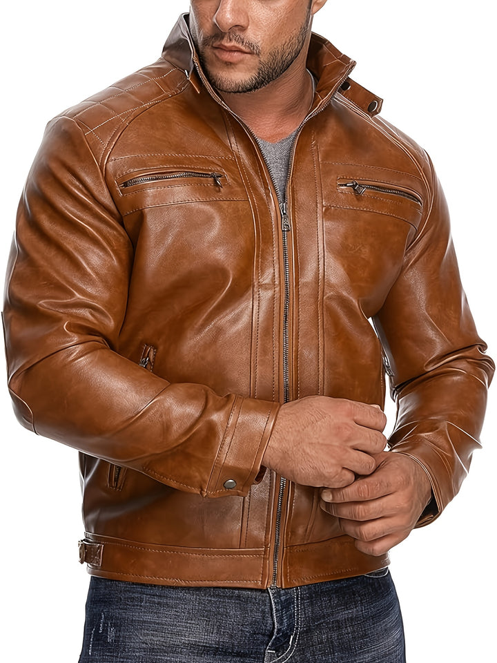 VINCENZO | Men Leather Jacket