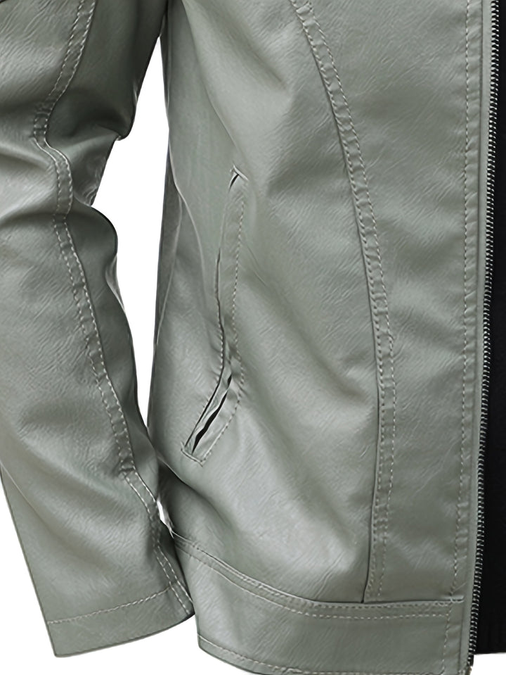 RENZO | Men Leather Jacket