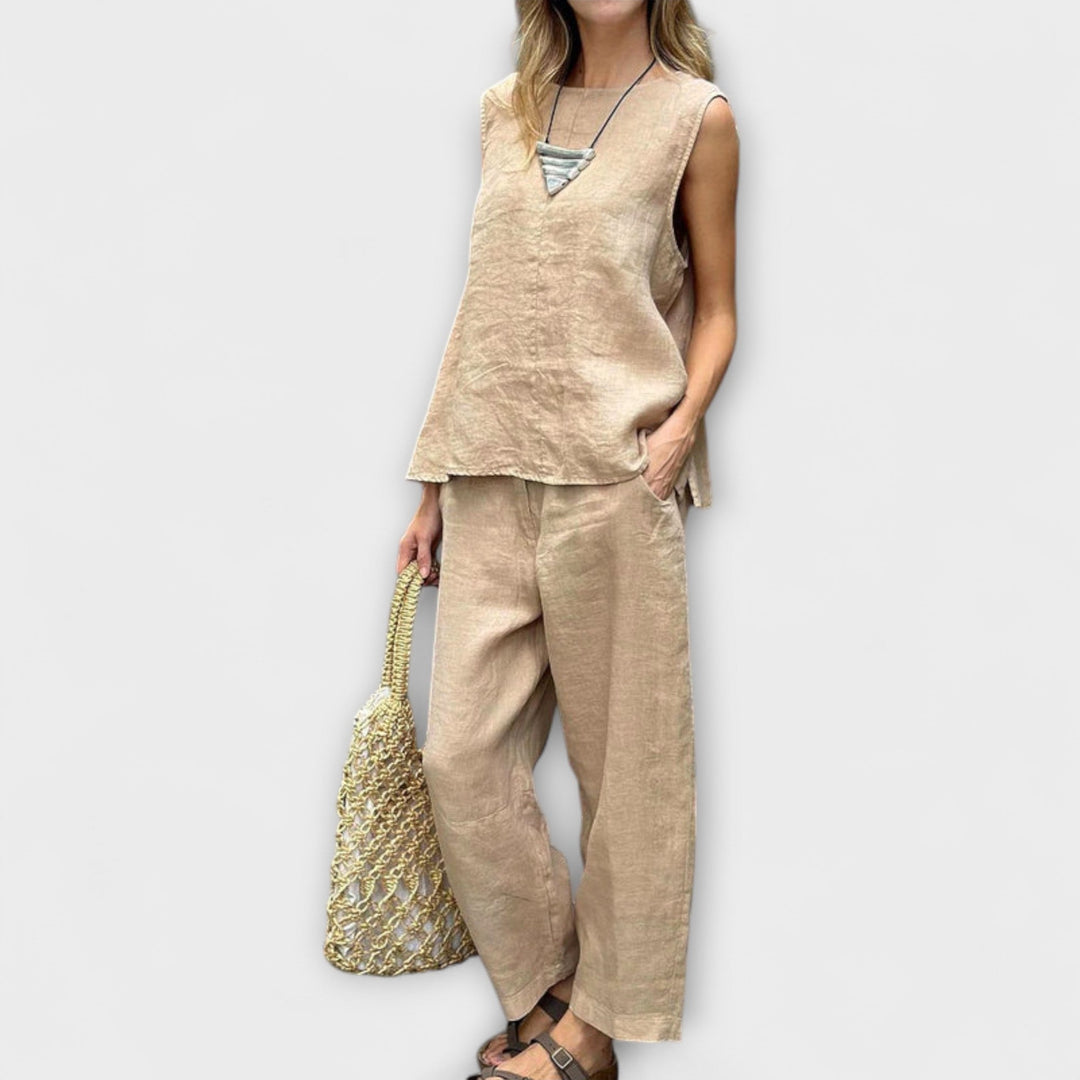 Jennifer - Relaxed Cotton-Linen Outfit