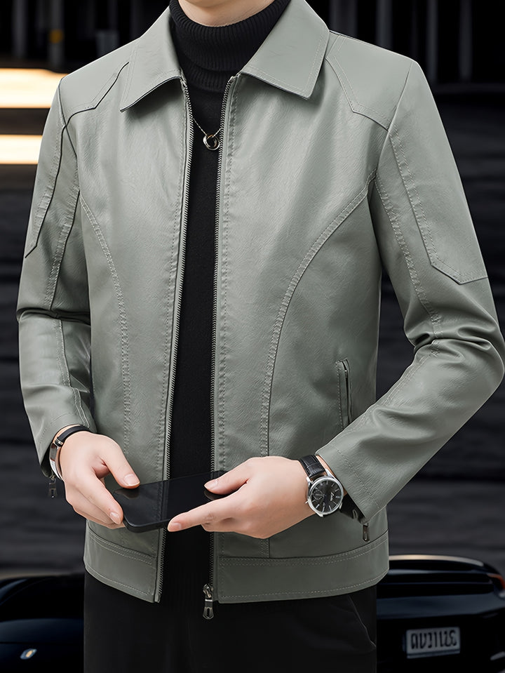 RENZO | Men Leather Jacket