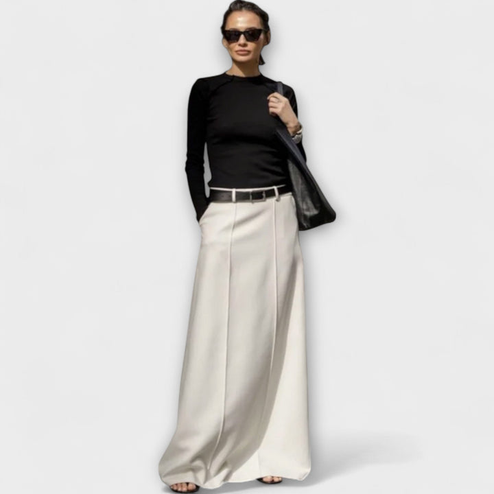 Emma - H-line Skirt with Contemporary Urban Style