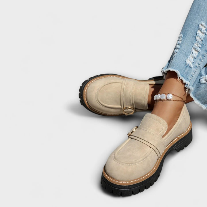 Lora | Casual Moccasins with Round Toe