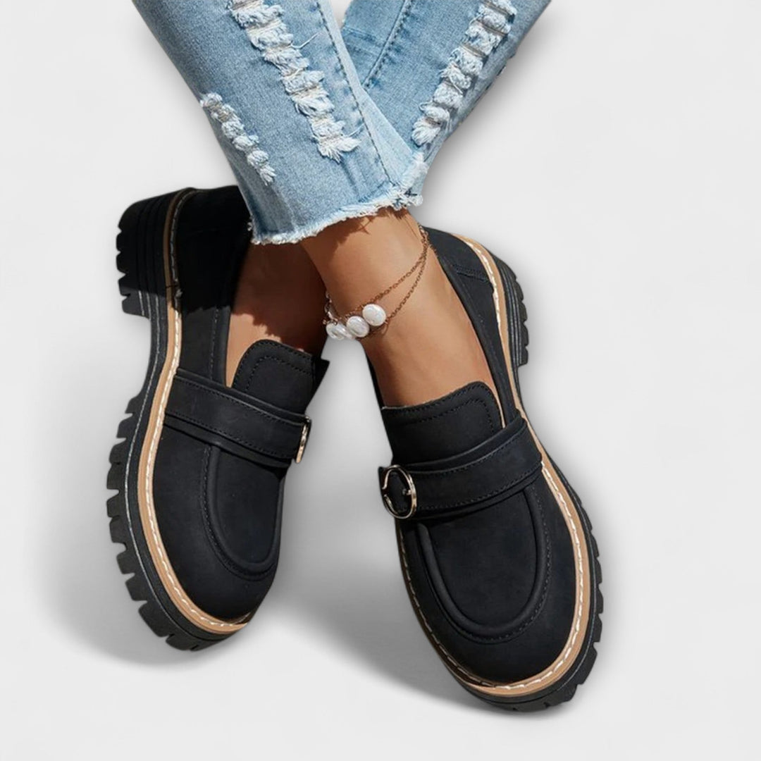 Lora | Casual Moccasins with Round Toe