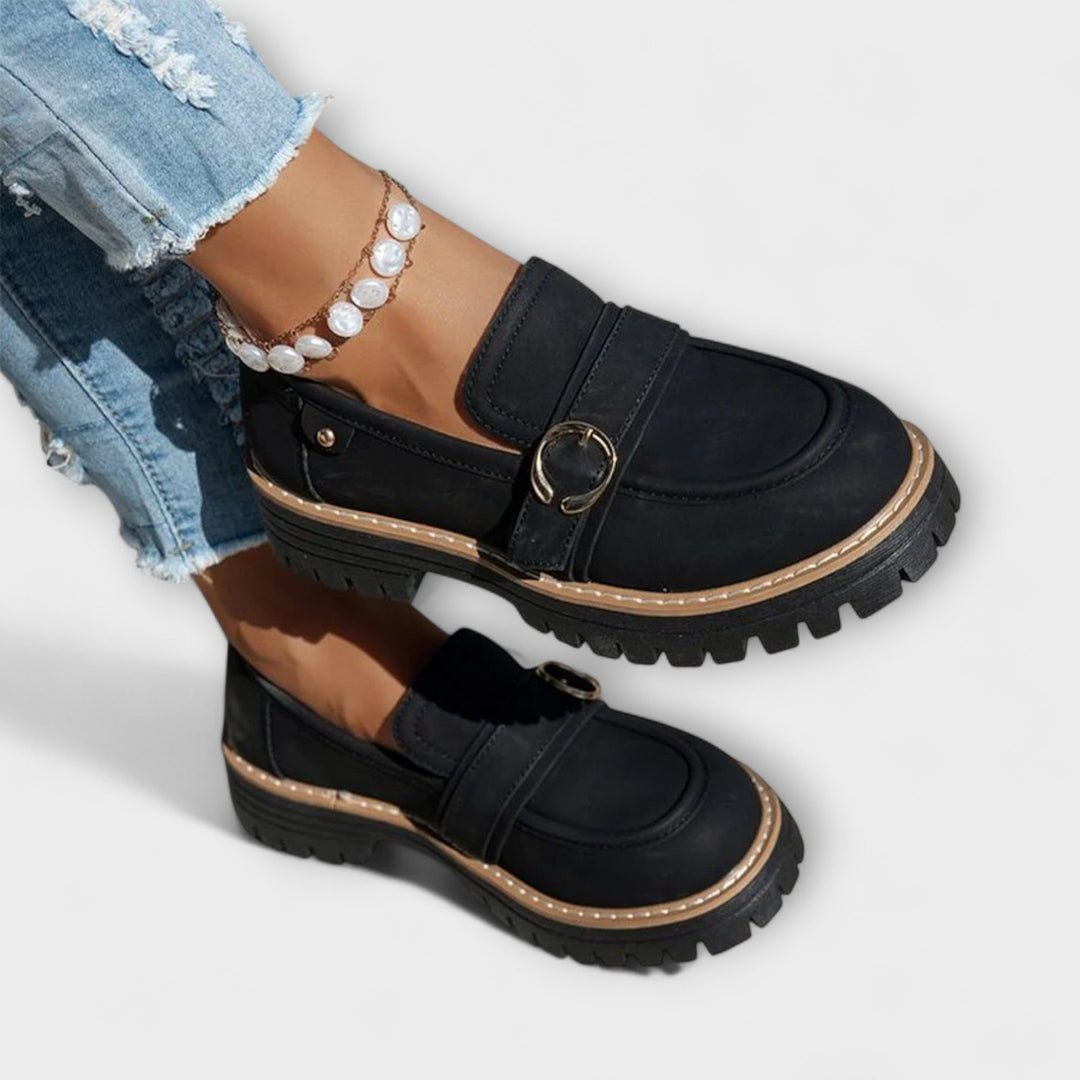 Lora | Casual Moccasins with Round Toe
