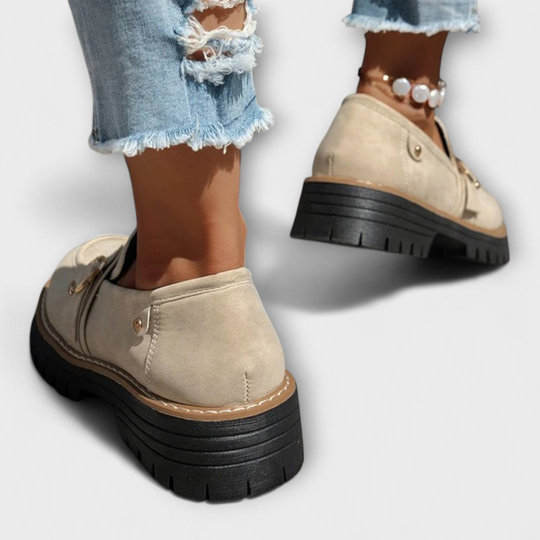 Lora | Casual Moccasins with Round Toe