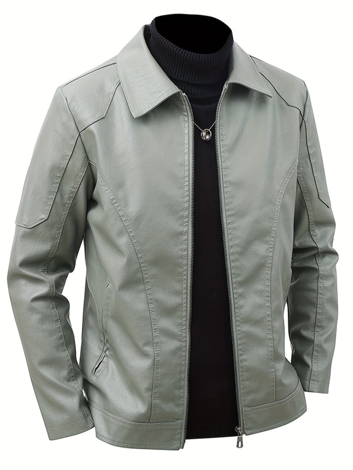 RENZO | Men Leather Jacket